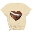 thumbnail image 4 of Gamivast Men's Athletic Shirts Heart Football Stitching Crew Neck Short Sleeve Workout Shirts Gym Shirts Moisture Wicking Performance Fabric Activewear, 4 of 5