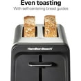 thumbnail image 3 of Hamilton Beach Contemporary 2 Slice Toaster with Wide Slots, Bagel Function, Toast Boost, Auto Shutoff, 22997FG, 3 of 7