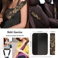 thumbnail image 5 of Jeiento Deer Car Seat Covers Full Set Auto Interior Accessories with Steering Wheel Cover, Seatbelt Pads, Armrest Cover, Camo Hunting Forest Keychains, Lipstick Holder, 13 Pcs, 5 of 9