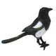 thumbnail image 3 of Figuras de aves,Magpie Simulación Pájaro Jardín al aire libre Patio,Arte de la yarda del césped de la casa Modelo emplumado del pájaro,Apoyo de fotografía animal pájaro artificial, 3 of 8