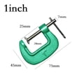 thumbnail image 1 of Pince en Forme de G de 1 à 10 Pouces, Fixation pour Menuiserie, Pince Forte en Fer, Mâchoire Robuste 1 Pouce, 1 of 9