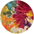 thumbnail image 3 of Unique Loom Estrella Collection Area Rug - Apollo (8' Round Multi/Beige), 3 of 7