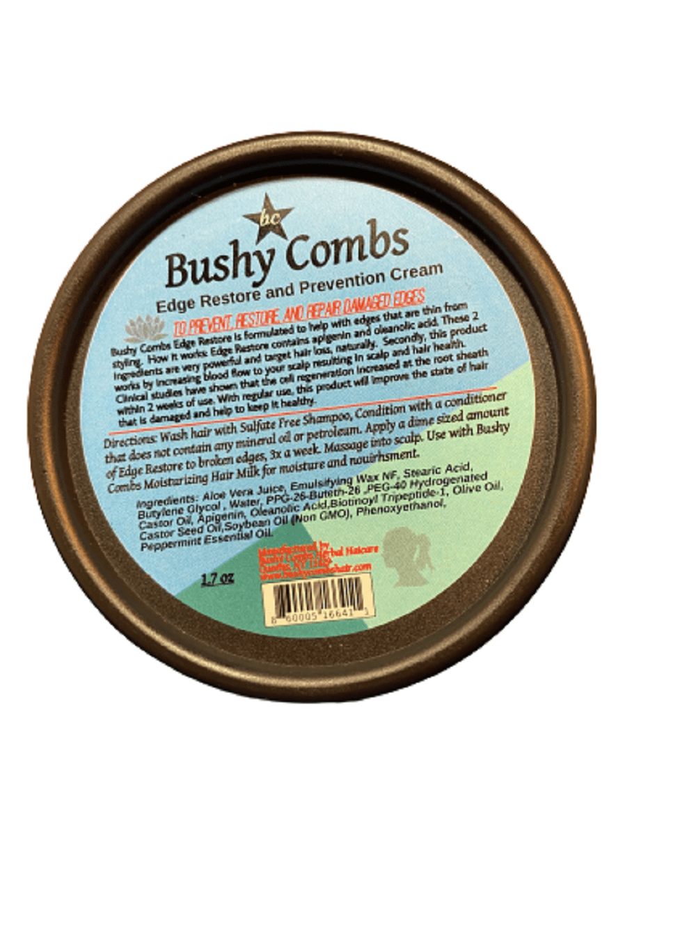 Bushy Combs Edge Restore and Prevention Cream with Apigenin and