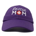 thumbnail image 4 of DALIX Rescue Mom Womens Baseball Cap Dad Hat in Purple, 4 of 7
