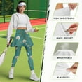 thumbnail image 6 of FUIALDOLG Floral Skirted Leggings for Women Breathable Tennis Golf Skorts WomensTennis Outfits Gym Workout Running Yoag Leggings With Skirt,Size M, 6 of 7