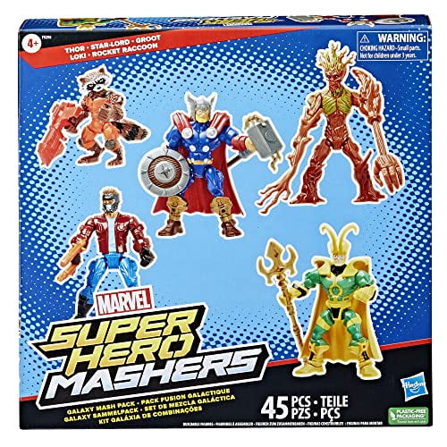 Marvel Super Hero Mashers Thor and Guardians of The Galaxy Pack