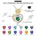 thumbnail image 5 of Iefil Graduation Gifts for Her 2026 College, 925 Sterling Silver Sunflower April White Birthstone Necklace for Women Jewelry, Inspirational Graduation High School Graduate Gift for Best Friend, 5 of 7