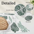 thumbnail image 3 of Sage Green Coastal Body Pillow Cover 20 x 60 Inch Decorative Pillow Cover Starfish Shell Coral Summer Beach Ocean Lumbar Pillowcase Seasonal Rectangle Cushion Case for Couch Sofa Bed Living Room, 3 of 9
