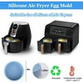 thumbnail image 4 of NOGIS 3Pcs Air Fryer Egg Mold, Silicone Air Fryer Accessories, Individual Egg Bite Maker Reusable Egg Molds, Microwave Egg Cooker, BPA Free, Dishwasher Safe (Blue), 4 of 7