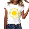 thumbnail image 5 of Guluxicc Womens Graphic T Shirts Crew Neck Casual Classic Comfy Trendy T Shirts for Women, 5 of 7