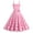 Pink, variant on LYEAA Dresses for Women Party Elegant Sleeveless Formal Plus Size Loose Knee Length A Line Wedding Guest Dresses Plaid Bow 1950s Vintage Prom Birthday Flowy Summer Ball Gown Dresses Pink L