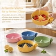 thumbnail image 2 of Self-Spinning Berry Washing Bowl with Drain Base, 360° Swirl Cleaner for Strawberries, Blueberries & Vegetables, Food-Grade Plastic, Quick-Drain & Colander Combo(Green), 2 of 8
