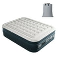 thumbnail image 7 of Zimtown 18" Queen Air Mattress with Two Chamber, Elevated Inflatable Bed with Built-in Pump, Protable Airbed for Outdoor Indoor Camping, Gray & White, 7 of 7