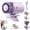 Purple, variant on Car Clip on Air Conditioner Fan – USB rechargeable fan with powerful semiconductor cooling, lightweight and portable for cars, beaches, or umbrellas.