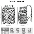 thumbnail image 3 of Tropical Shark Cooler Backpack - Minimalist Ocean Themed Insulated Backpack, 20L Long-Lasting Insulation for Camping, Hiking & Outdoor Adventures, 3 of 6