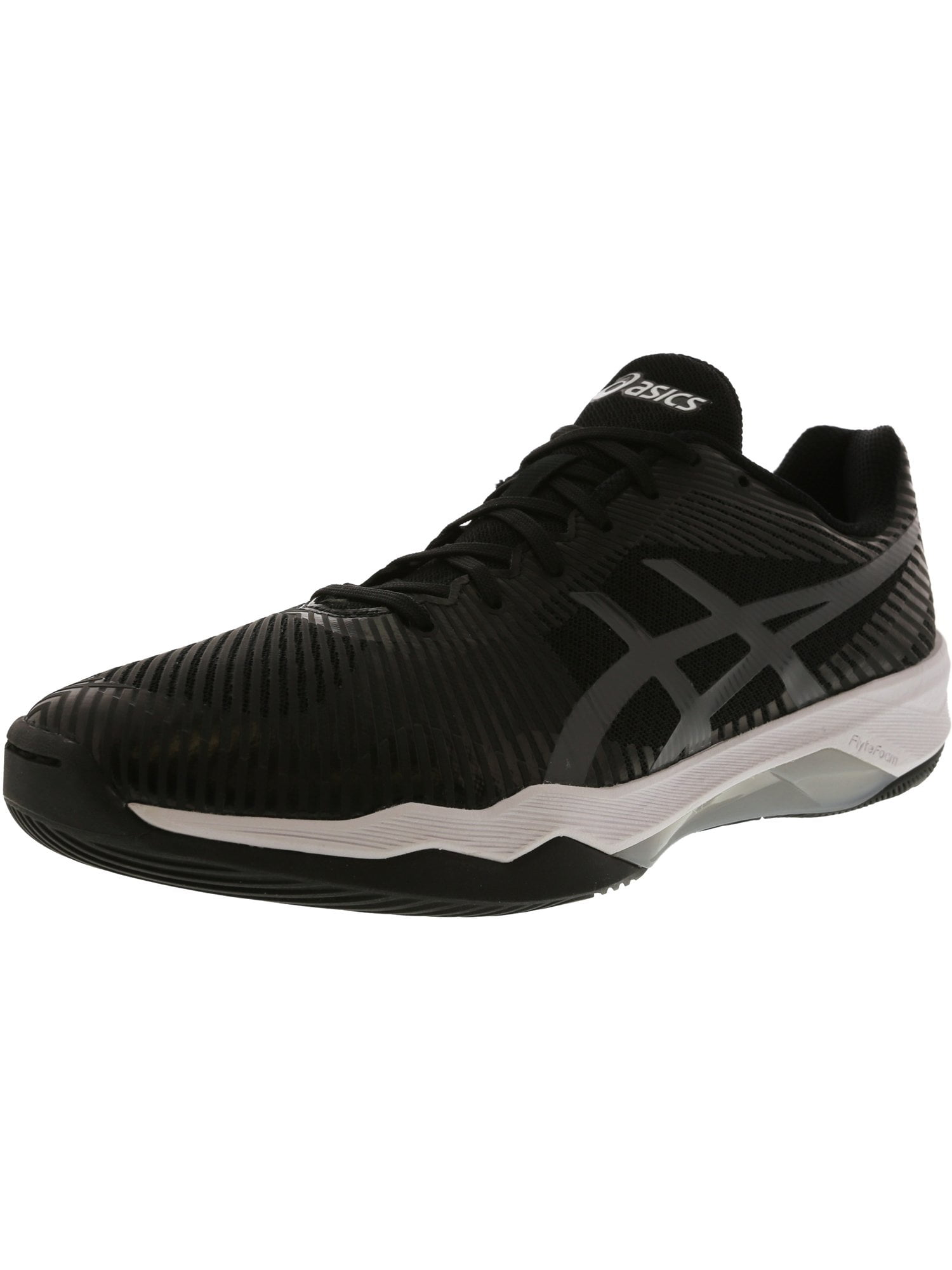 asics black and white volleyball shoes