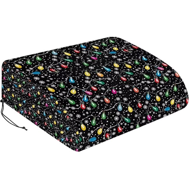 Christmas Lights RV Air Conditioner Winter Cover with Drawstring for Outside, Dustproof RV Roof Top AC Protection for Outside Travel Trailer Accessories,Christmas Decoration