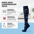 thumbnail image 3 of 6 Pairs Compression Socks for Women and Men,20-30 mmHg Circulation Support for Nursing Travel Athletic Cycling Running, 3 of 7
