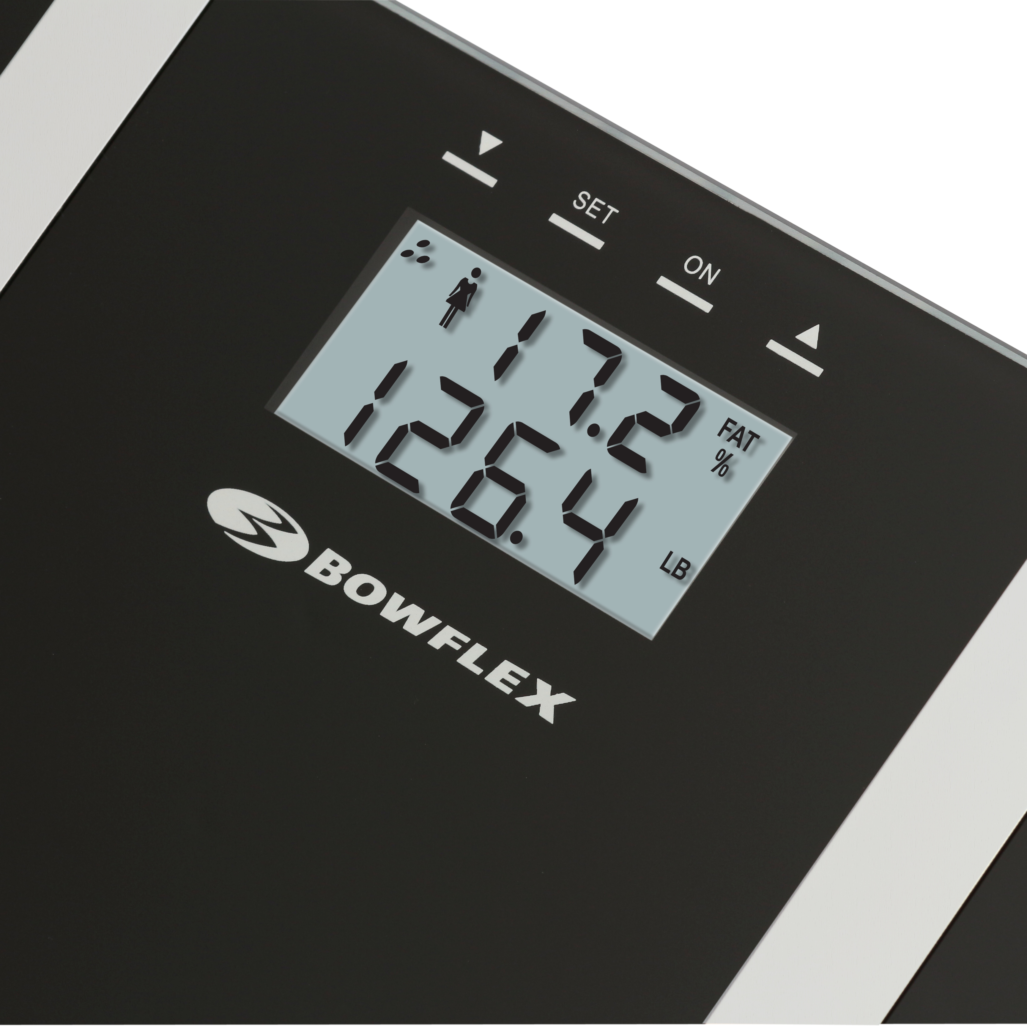 Bowflex 57284072FBOW Electronic Body Fat & Body Water Bath Scale, Black Glass Platform - image 3 of 6