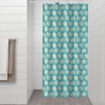 thumbnail image 2 of Turquoise Daisy Flower Floral Pattern Shower Curtain 36"x72" ,Bathroom Decorative Shower Curtains Set with 12 Hooks,Modern Waterproof Washable Shower Curtain, 2 of 6