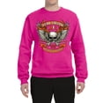 thumbnail image 2 of Wild Bobby, Lead Follow or Get The Hell Out Of The Way MC 1969 Motorcycle Pop Culture Unisex Crewneck Graphic Sweatshirt, Fuschia, Large, 2 of 3