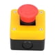 thumbnail image 1 of Botón de parada de emergencia 10A impermeable 1NO 1NC interruptor de botón de emergencia de ascensor de seta roja, 1 of 8
