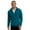 Teal, variant on SLM Mens Polar Fleece Long Sleeve Full Zipper Zip Up Jacket Winter Turtleneck