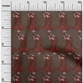 thumbnail image 1 of oneOone Cotton Poplin Beige Fabric Leaves & Women Block Sewing Material Print Fabric By The Yard 56 Inch Wide, 1 of 4