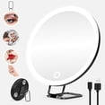 thumbnail image 3 of Guardoinrt Light Up Magnifying Mirror 30x magnifying glass that clearly Magnification For Precision Makeup Application Large 15cm 3 Colors, 3 of 6