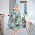 thumbnail image 3 of Donuts Tea Blue Kid Bath Towels Bath Beach Towel Super Soft and Absorbent for Kid Girl Boy Babie Toddler Infant, 3 of 6