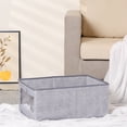 thumbnail image 5 of Unique Bargains Storage Bin with Handles Foldable Organizer Basket Grey 17"x12"x8", 5 of 7