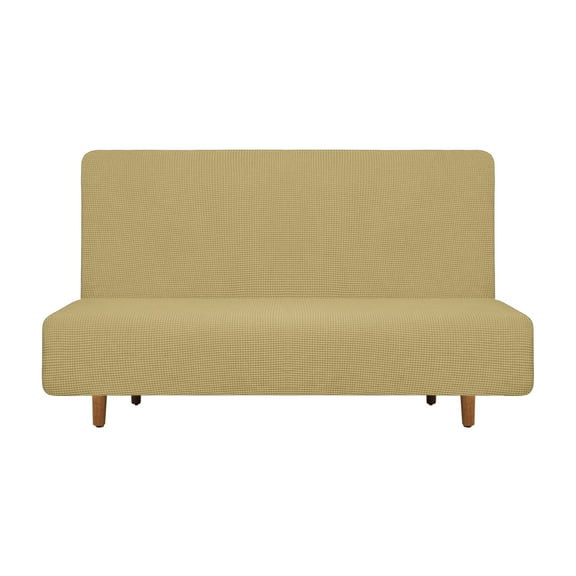 Stretch Sofa Bed Cover, Couch Slipcover Fit Length 61"-73", Beige