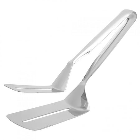 

Tebru Steak Clip Food Tongs Stainless Steel Steak Clip Bread Clamp Multipurpose Food Tongs Pizza Spatula BBQ Grill Cooking Tool