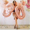 thumbnail image 2 of 2 globos de aluminio de 32 o 40 pulgadas con texto "Happy 30 Birthday", color rosa, azul y dorado, número 30, decoraciones para fiestas, suministros para hombres, niños y niñas, 2 of 5