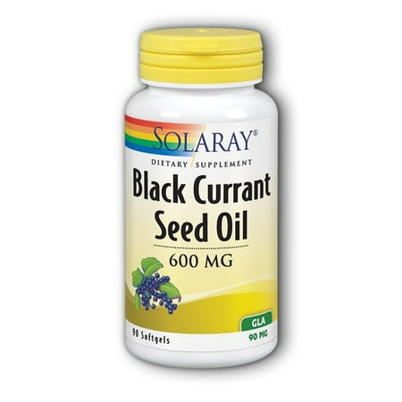 Solaray Black Currant Seed Oil 600 mg Capsules, 90
