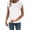 White, variant on Raeneomay Cotton and Linen Tops for Women Women's Spring Summer Linen Casual Short Sleeves Round-Neck Solid Color Blouse Loose Tops