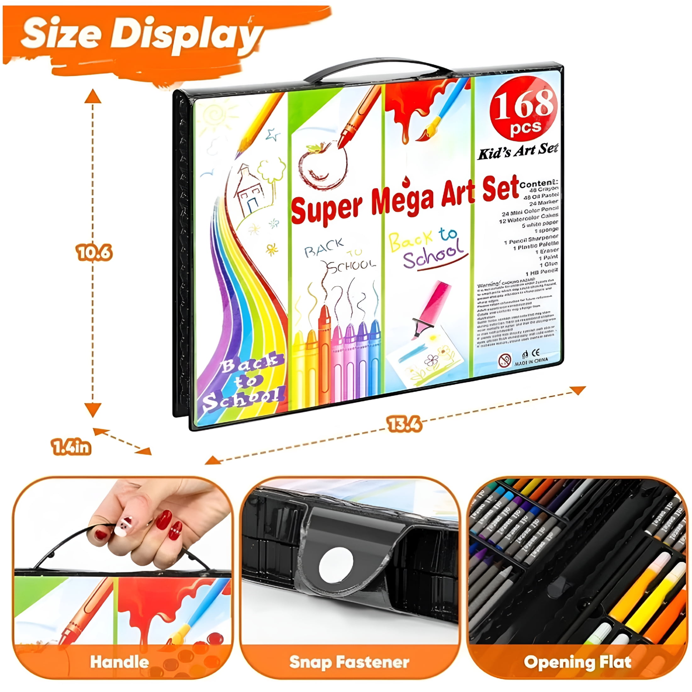 CCOCC 168-Piece Art Pen Set, Art Drawing Kit 168 Pack Art Set Drawing Sets Coloring Art Kits Arts and Crafts for Kids Ages 6-8 9-12 Art for Girls Ages 8-12 Creative 5ml
