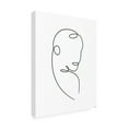 thumbnail image 4 of Canvas Wall Art - Line and Brush 'Line Lady 10' Wall Art for Living Room, Bedroom, or Office Décor by Trademark Fine Art - 14 x 19 Inches, 4 of 4