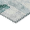 thumbnail image 4 of Addison Rugs Chantille Indoor/Outdoor Transitional Blocks Teal Washable Round Rug, 8' x 8', 4 of 6