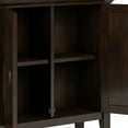thumbnail image 2 of Redmond 32 inch Wide Solid Wood Low Storage Cabinet in Brunette Brown, 2 of 8