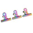 thumbnail image 1 of 3 piezas de clips de bisagra de metal de colores, abrazadera de clip de papel/carpeta de archivos de dinero - 65 mm 65mm Zulema Clips de Bulldog de metal, 1 of 6