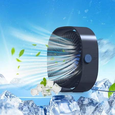 

USB Desk Fan Small Quiet 3 Speeds Mini Personal Portable Fan 360 Degree Rotation Adjustment Office Computer Desktop USB Fan Desktop Fan for Travel Office Room Household