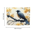 thumbnail image 3 of Creowell Bird Branch Yellow Flowers Wall Art Tapestry 100% Polyester 40x30in, 3 of 6