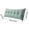 thumbnail image 2 of Triangular Headboard Pillow Twin XL for College Dorm Bed, Large Wedge Bed Rest Pillow with Backrest Support, Reading & Positioning Bolster Cushion for Daybed, Gap Filler & Lumbar Comfort, 2 of 5