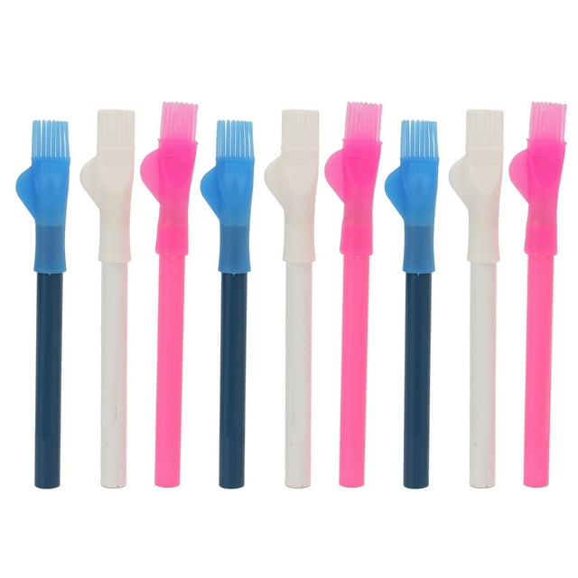 FLAMEEN 9Pcs Fabric Pencil Three Colors Clear Line Easy Cleaning Wide Application Tailors Chalk For Sewing,Fabric Markers For Sewing,Fabric Chalk