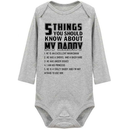 

5 Things You Should Know About My Daddy Rompers for Infant Unisex Baby Long Sleeve soft