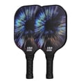 thumbnail image 2 of Fiberglass Pickleball Paddle Set (Model 2013) - 2 Rackets (400x198mm, 223g) with 4 Balls (2 Yellow/2 Orange, 70mm) & Storage Bag - Durable Grip-Controlled Gear for Beginners to Pros (Custom Order,, 2 of 7
