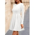 thumbnail image 4 of PRETTYGARDEN Fall Cocktail Dresses for Women Elegant Classy Wedding Guest Long Sleeve Homecoming Party A Line Mini Dress, 4 of 10