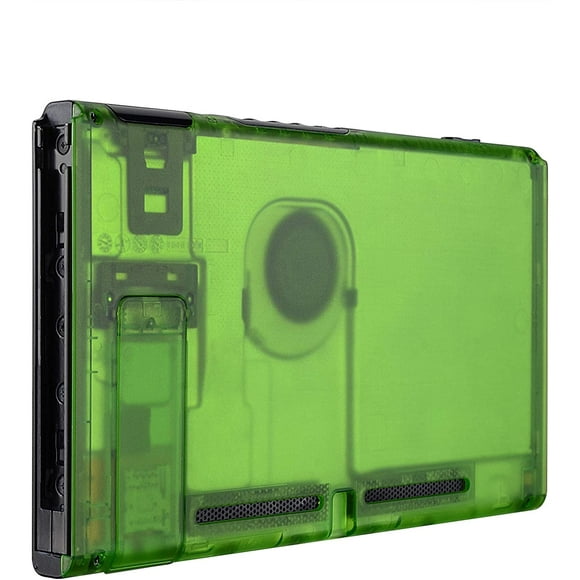 eXtremeRate Transparent Clear Green Console Back Plate Replacement Housing Shell Case for Nintendo Switch