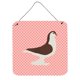 thumbnail image 1 of "Treasures Pink Large Pigeon Check Lámina metálica, 6hx6w" Caroline's Treasures BB7943DS66, 1 of 1